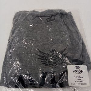 AVION Tequila Men's XL Grey logo t-shirt